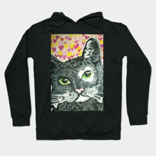 Cat face painting Hoodie